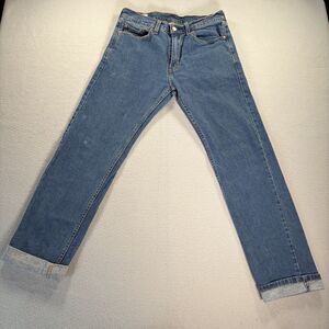 Levis 505 Jeans Regular Straight Men 30x32 Dark Wash 2002 Made in Vietnam